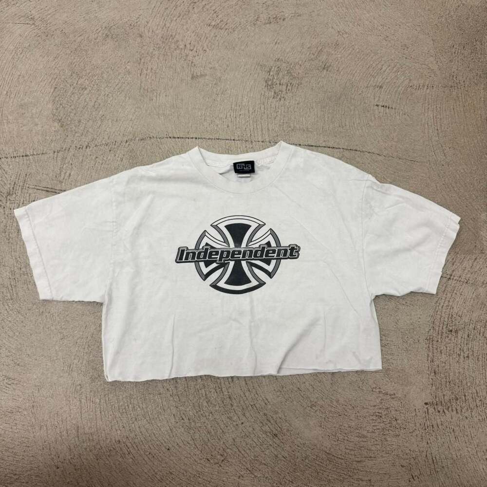 Independent Trucks Raw Hem Crop Top Skate Tee
